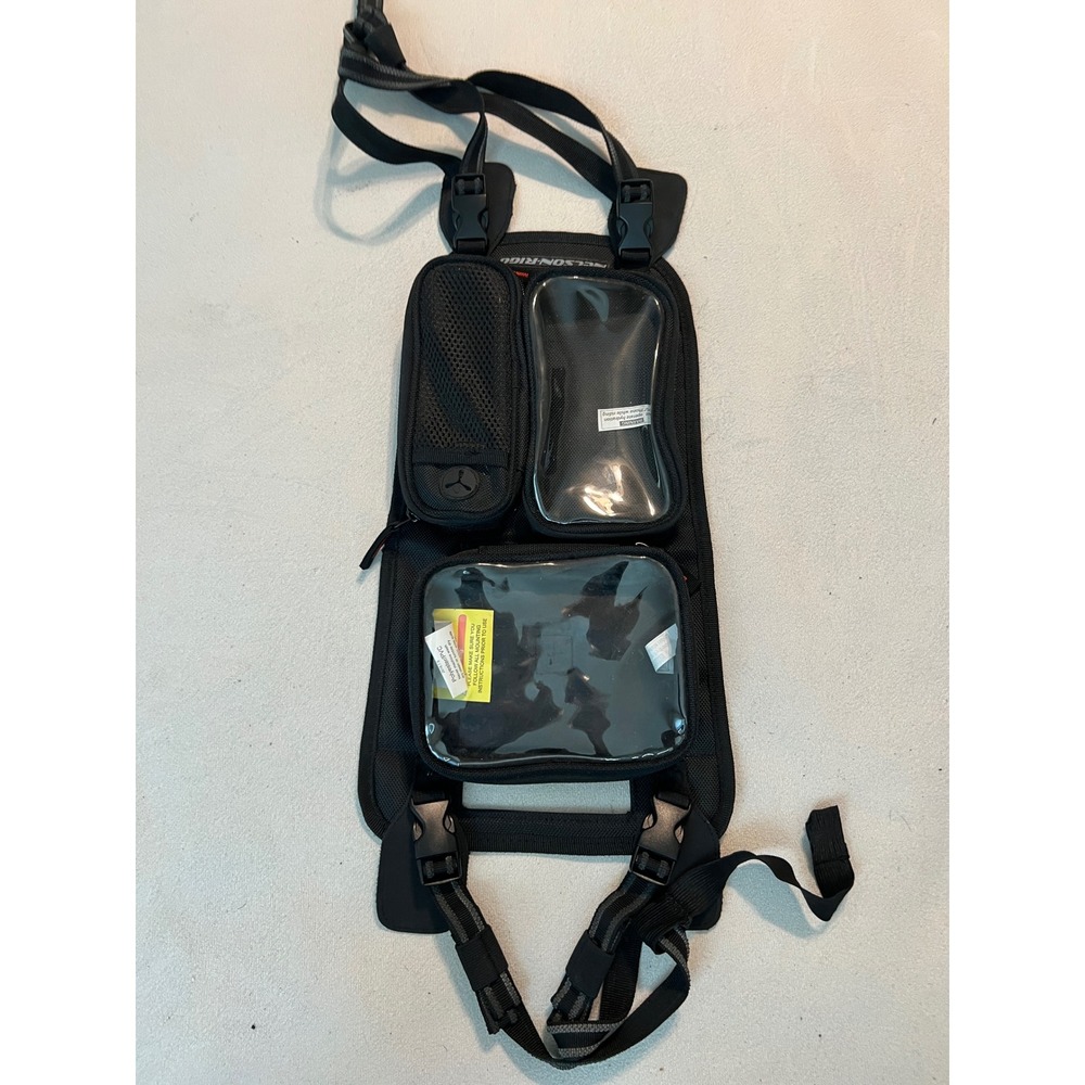Nelson-Rigg Motorcycle Tank Bag Black Magnetic Strap Mount GPS Phone Pocket